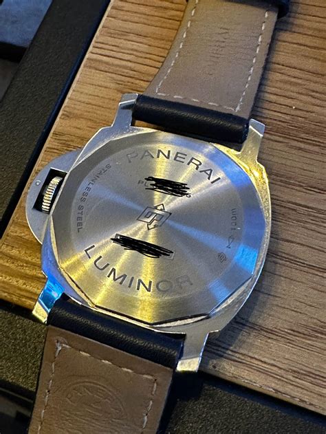 panerai convert to clear case back|panerai caseback screw down.